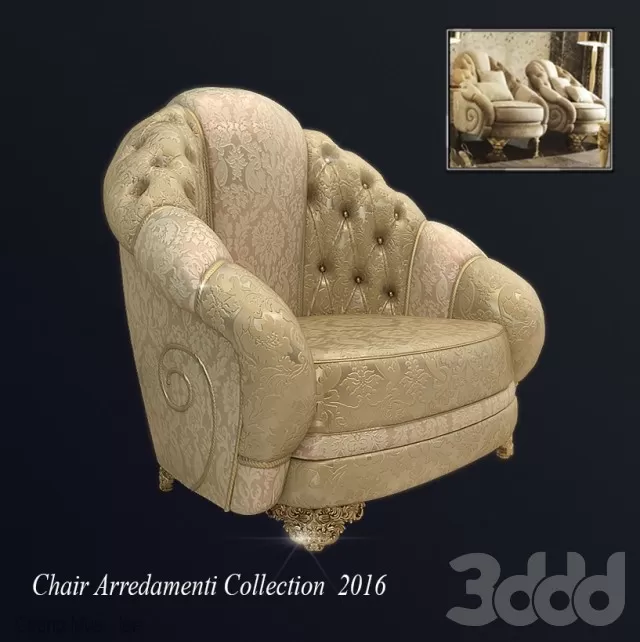 3DSKYFREE – CLASSIC - LIVINGROOM - SOFA - SINGLE 3DS MAX MODELS