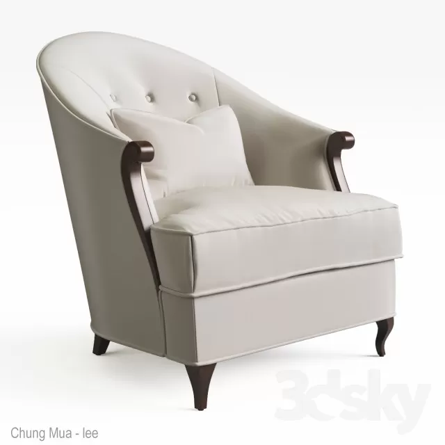 3DSKYFREE – CLASSIC - LIVINGROOM - SOFA - SINGLE 3DS MAX MODELS