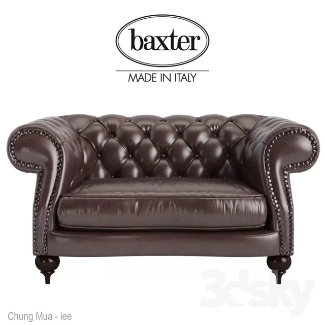 3DSKYFREE – CLASSIC - LIVINGROOM - SOFA - SINGLE 3DS MAX MODELS