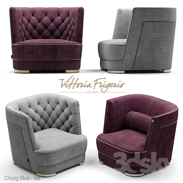 3DSKYFREE – CLASSIC - LIVINGROOM - SOFA - SINGLE 3DS MAX MODELS