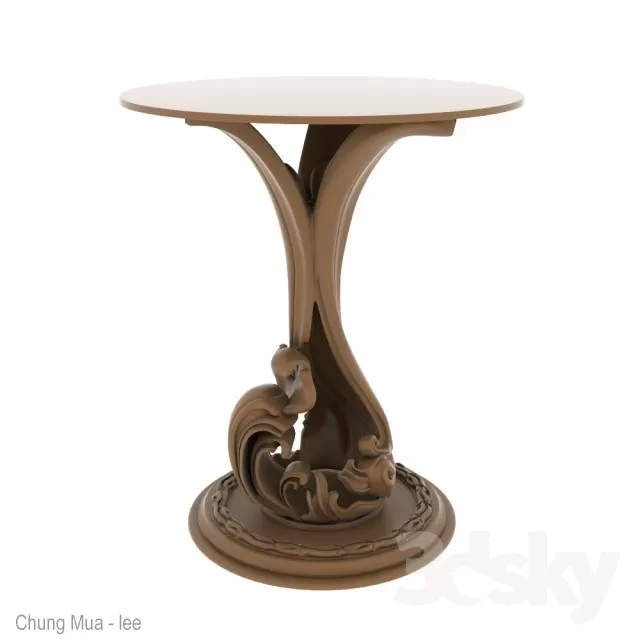 3DSKYFREE – CLASSIC - LIVINGROOM - TABLE 3DS MAX MODELS