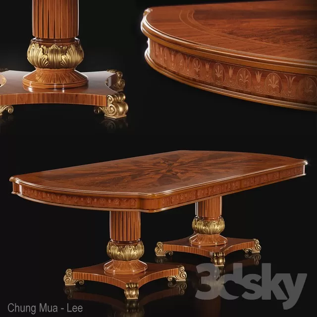 3DSKYFREE – CLASSIC - LIVINGROOM - TABLE 3DS MAX MODELS