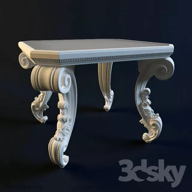 3DSKYFREE – CLASSIC - LIVINGROOM - TABLE 3DS MAX MODELS
