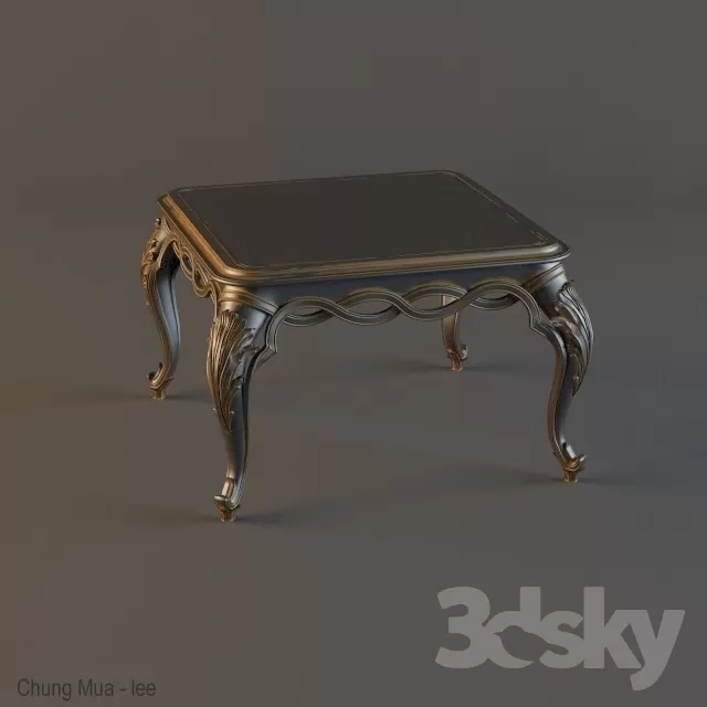 3DSKYFREE – CLASSIC - LIVINGROOM - TABLE 3DS MAX MODELS