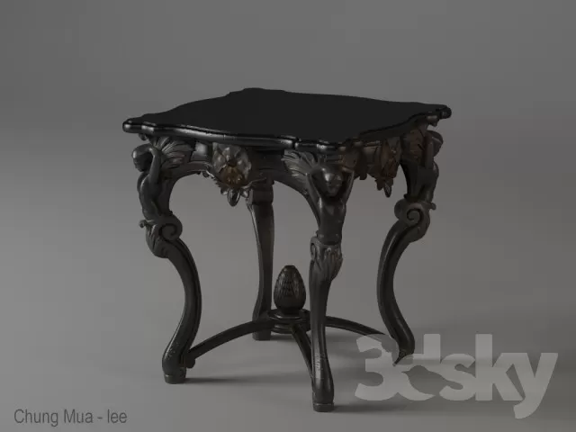 3DSKYFREE – CLASSIC - LIVINGROOM - TABLE 3DS MAX MODELS