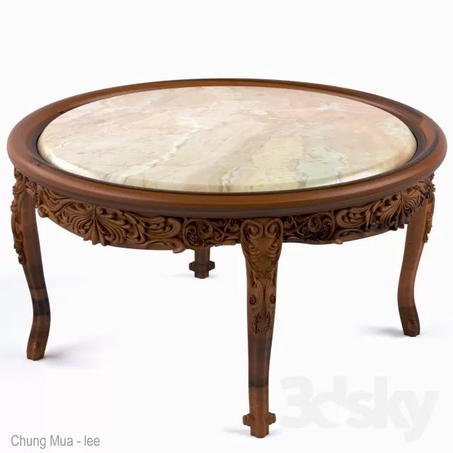 3DSKYFREE – CLASSIC - LIVINGROOM - TABLE 3DS MAX MODELS