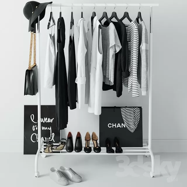 3DSKYFREE – CLOTHES AND SHOES 3DS MAX MODELS