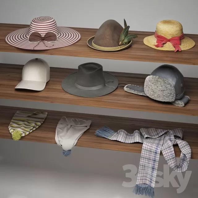 3DSKYFREE – CLOTHES AND SHOES 3DS MAX MODELS