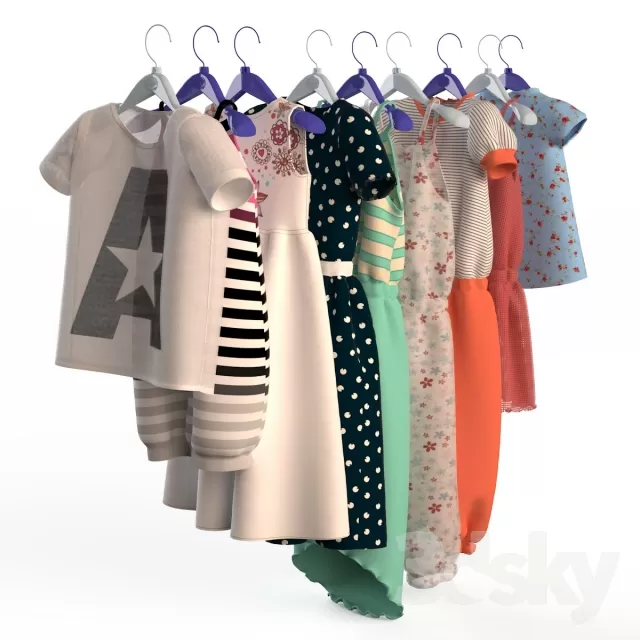 3DSKYFREE – CLOTHES AND SHOES 3DS MAX MODELS