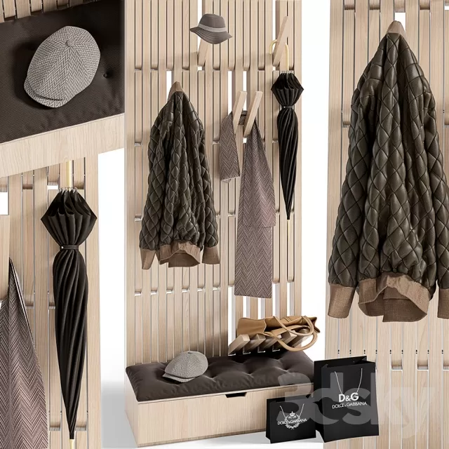 CLOTHES AND SHOES 3D MODELS – 086