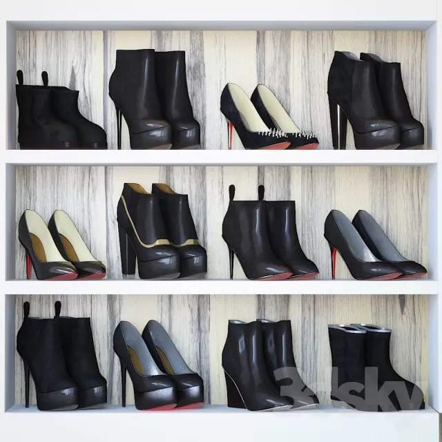 3DSKYFREE – CLOTHES AND SHOES 3DS MAX MODELS