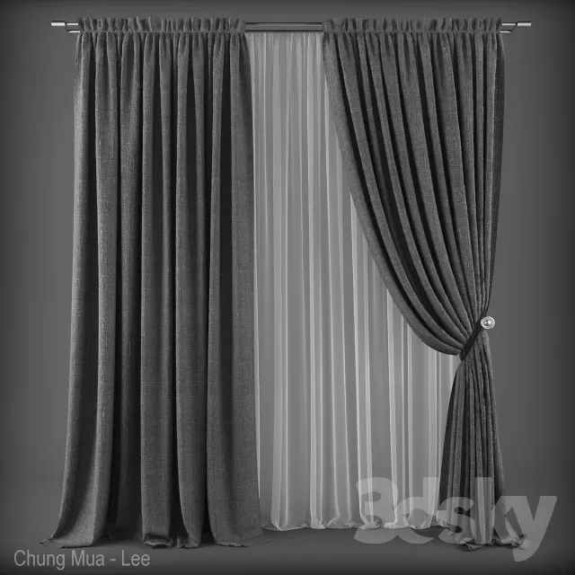 3DSKYFREE – CURTAIN 3DS MAX MODELS