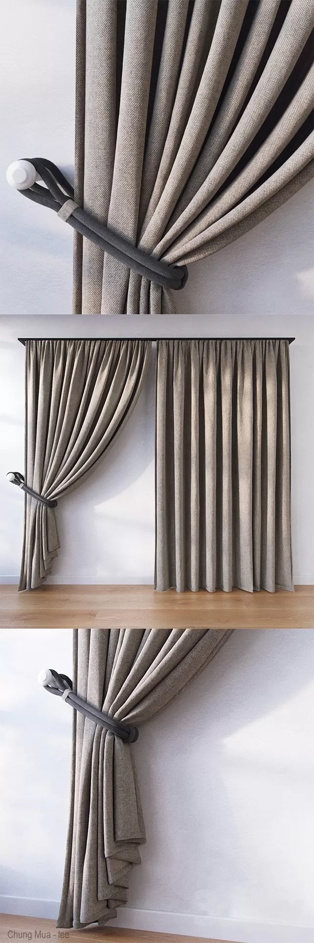 3DSKYFREE – CURTAIN 3DS MAX MODELS