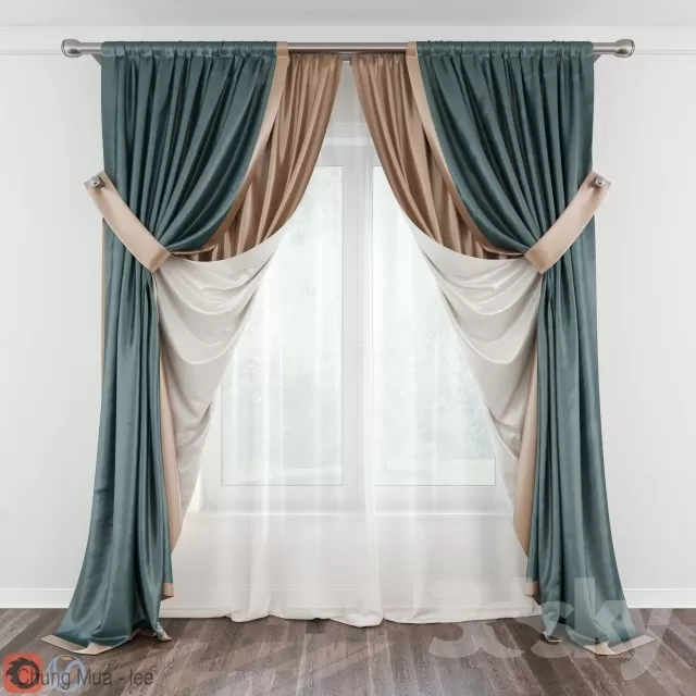 3DSKYFREE – CURTAIN 3DS MAX MODELS