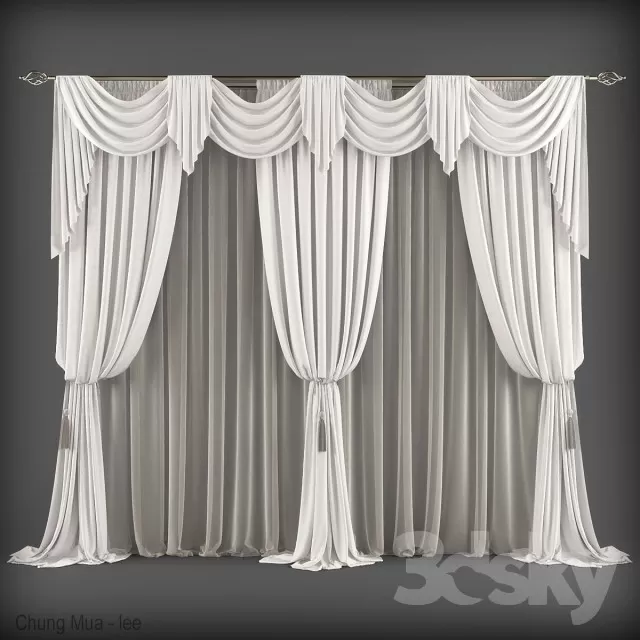 3DSKYFREE – CURTAIN 3DS MAX MODELS
