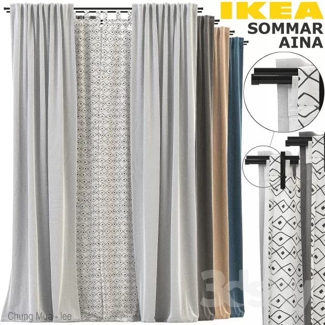 CURTAIN 3D MODELS