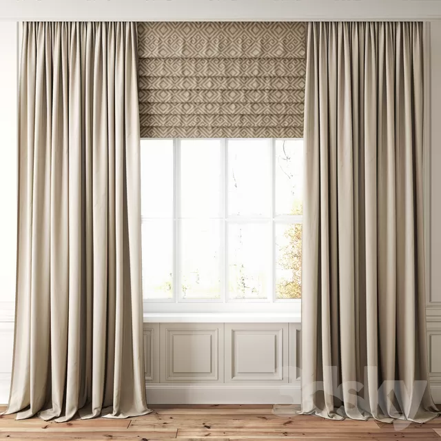 3DSKYFREE – CURTAIN 3DS MAX MODELS