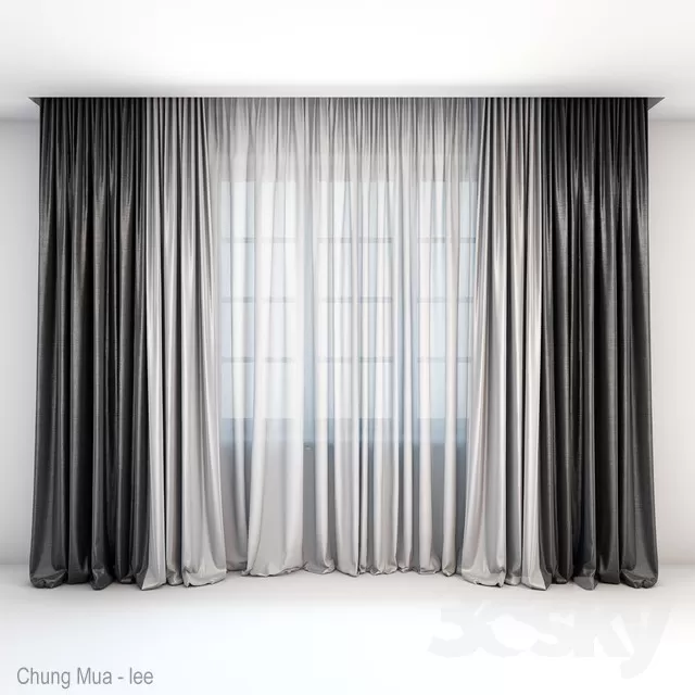 3DSKYFREE – CURTAIN 3DS MAX MODELS