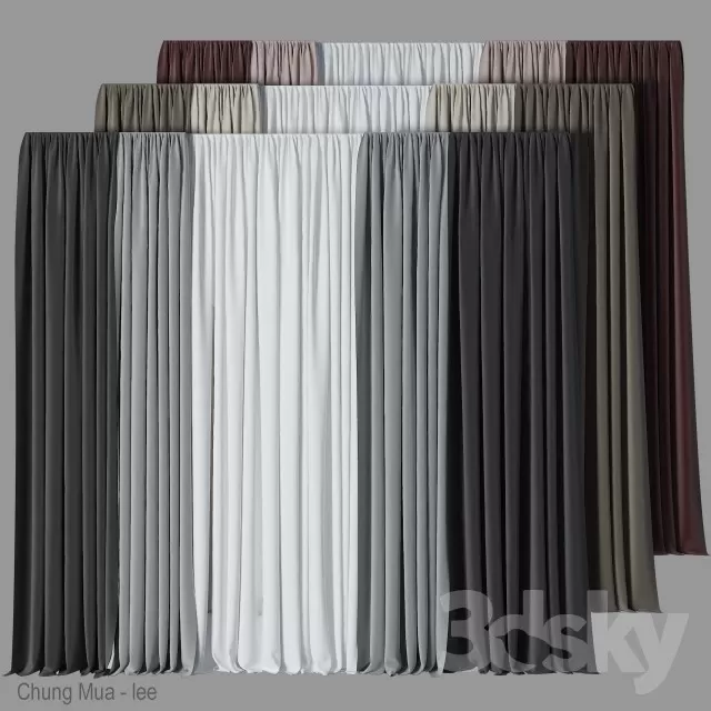 3DSKYFREE – CURTAIN 3DS MAX MODELS