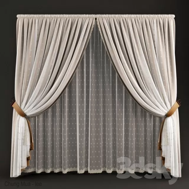3DSKYFREE – CURTAIN 3DS MAX MODELS