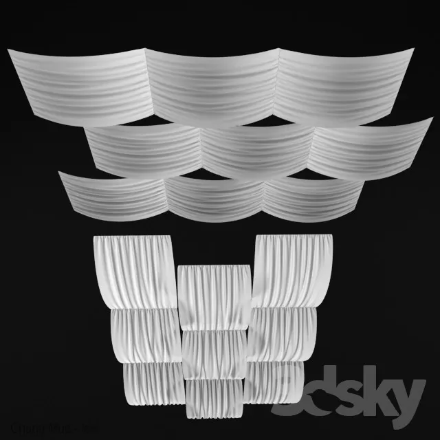 3DSKYFREE – CURTAIN 3DS MAX MODELS