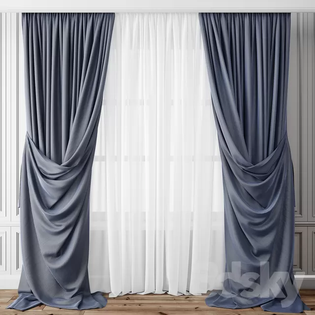 3DSKYFREE – CURTAIN 3DS MAX MODELS