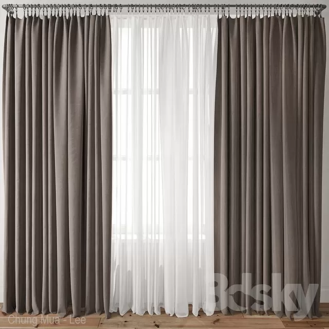 3DSKYFREE – CURTAIN 3DS MAX MODELS