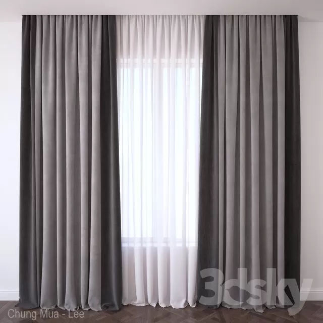 3DSKYFREE – CURTAIN 3DS MAX MODELS