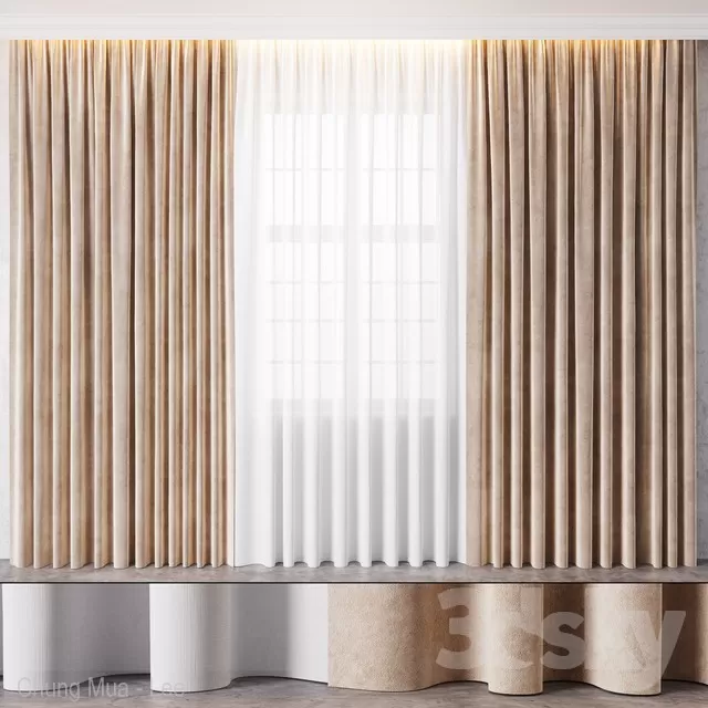 3DSKYFREE – CURTAIN 3DS MAX MODELS