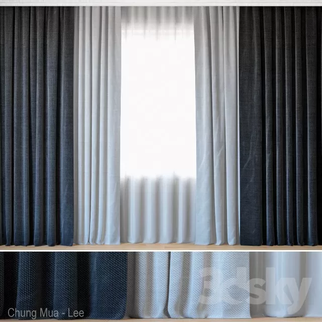 3DSKYFREE – CURTAIN 3DS MAX MODELS