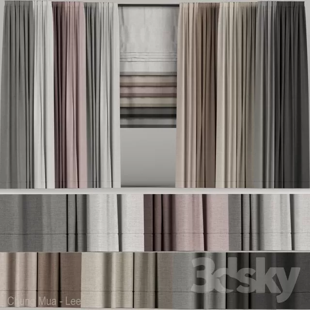 3DSKYFREE – CURTAIN 3DS MAX MODELS