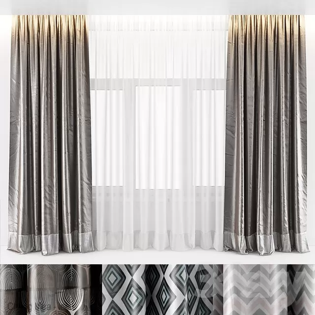 3DSKYFREE – CURTAIN 3DS MAX MODELS