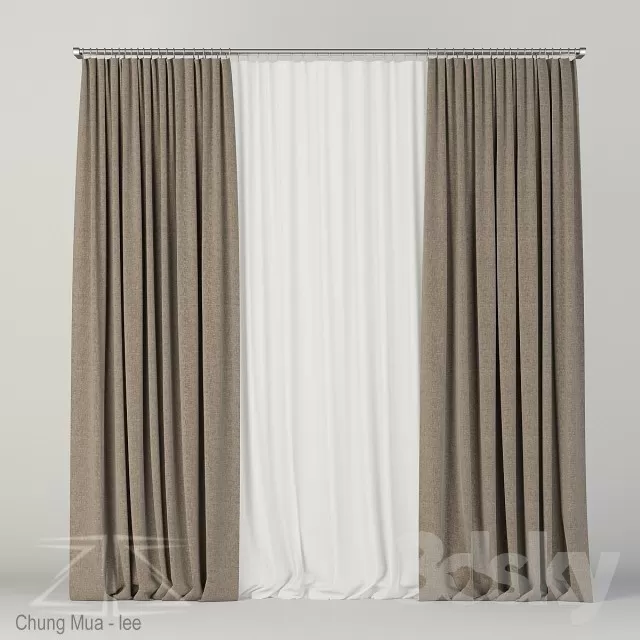 3DSKYFREE – CURTAIN 3DS MAX MODELS