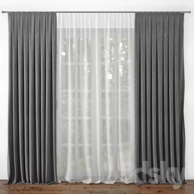 3DSKYFREE – CURTAIN 3DS MAX MODELS