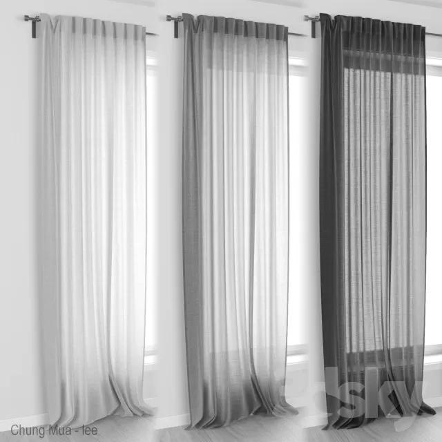 3DSKYFREE – CURTAIN 3DS MAX MODELS