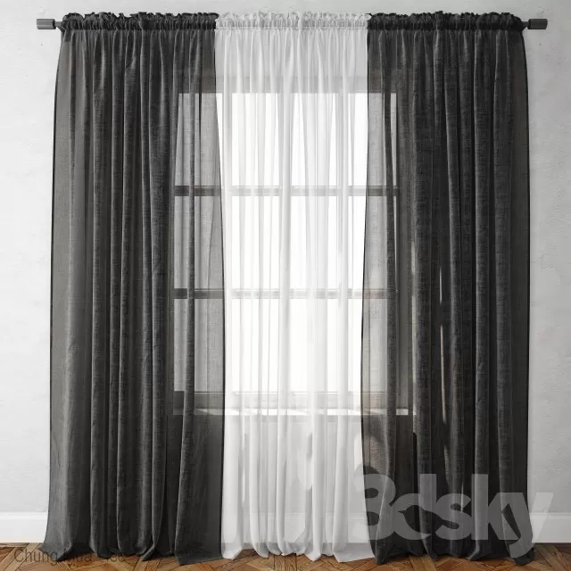 3DSKYFREE – CURTAIN 3DS MAX MODELS