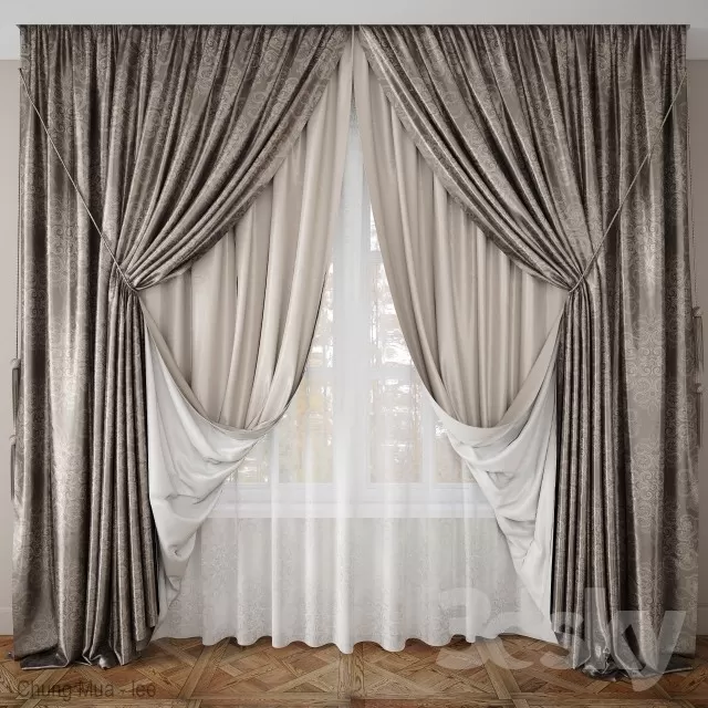 3DSKYFREE – CURTAIN 3DS MAX MODELS