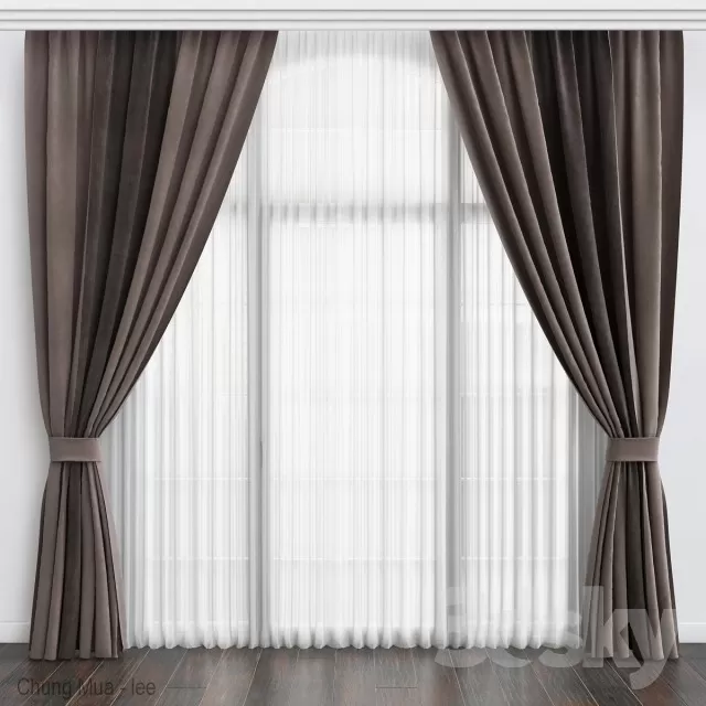 3DSKYFREE – CURTAIN 3DS MAX MODELS