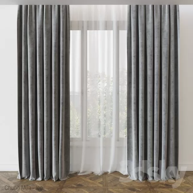 3DSKYFREE – CURTAIN 3DS MAX MODELS