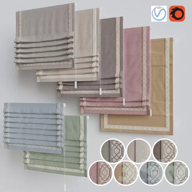 3DSKYFREE – CURTAIN - ROMAN 3DS MAX MODELS