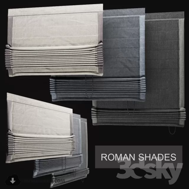 3DSKYFREE – CURTAIN - ROMAN 3DS MAX MODELS