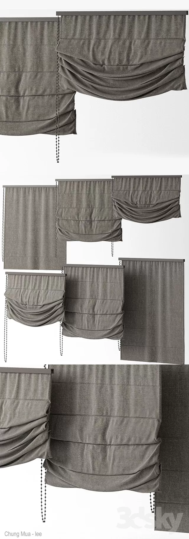 3DSKYFREE – CURTAIN - ROMAN 3DS MAX MODELS