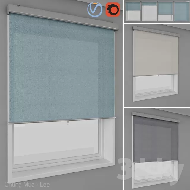 DECOR HELPER – CURTAIN – SHUTTER 3D MODELS – 3