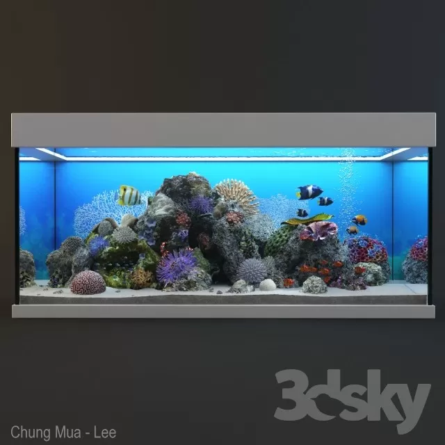 3DSKYFREE – DECOR - AQUARIUM 3DS MAX MODELS