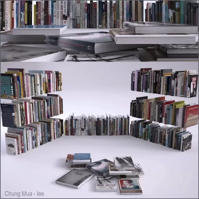 3DSKYFREE – DECOR - BOOK 3DS MAX MODELS