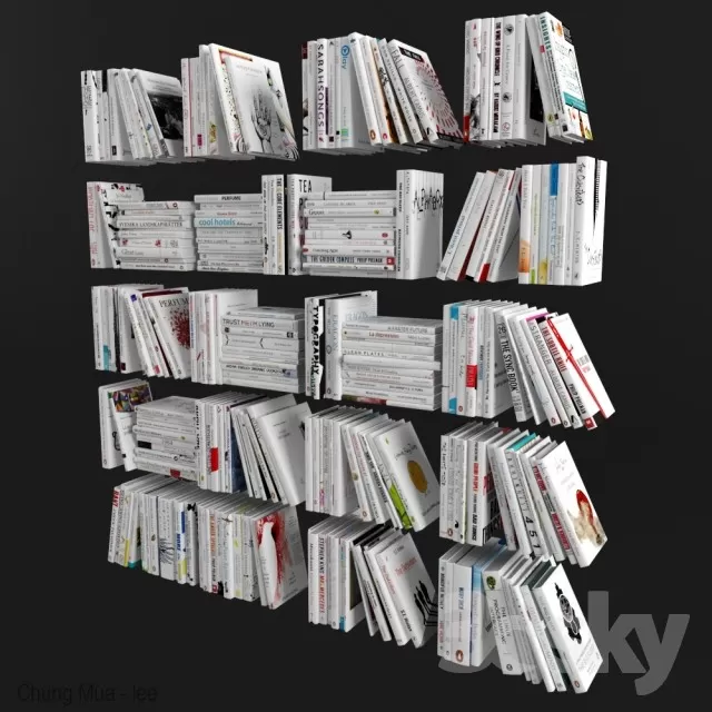 3DSKYFREE – DECOR - BOOK 3DS MAX MODELS