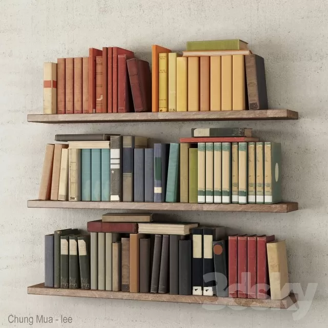 3DSKYFREE – DECOR - BOOK 3DS MAX MODELS