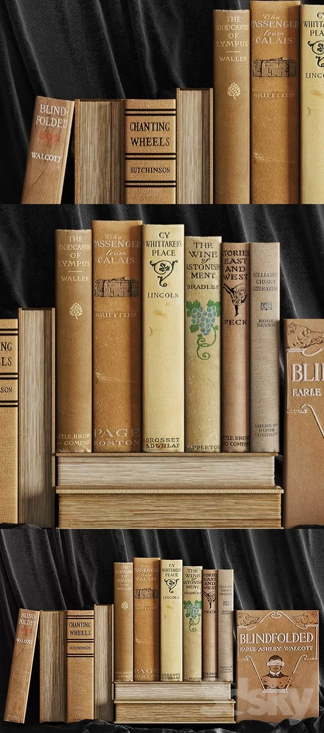 3DSKYFREE – DECOR - BOOK 3DS MAX MODELS