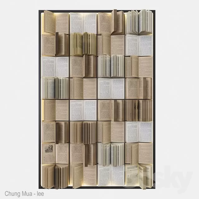 3DSKYFREE – DECOR - BOOK 3DS MAX MODELS