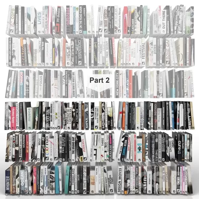 3DSKYFREE – DECOR - BOOK 3DS MAX MODELS